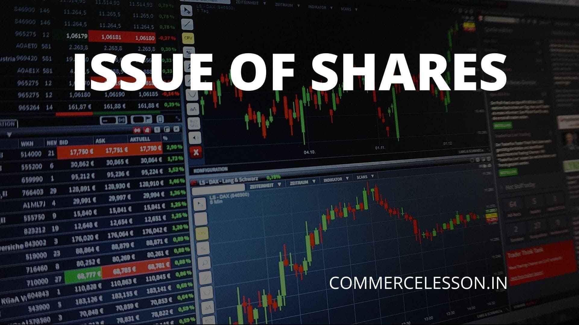 Issue of Shares at a premium
