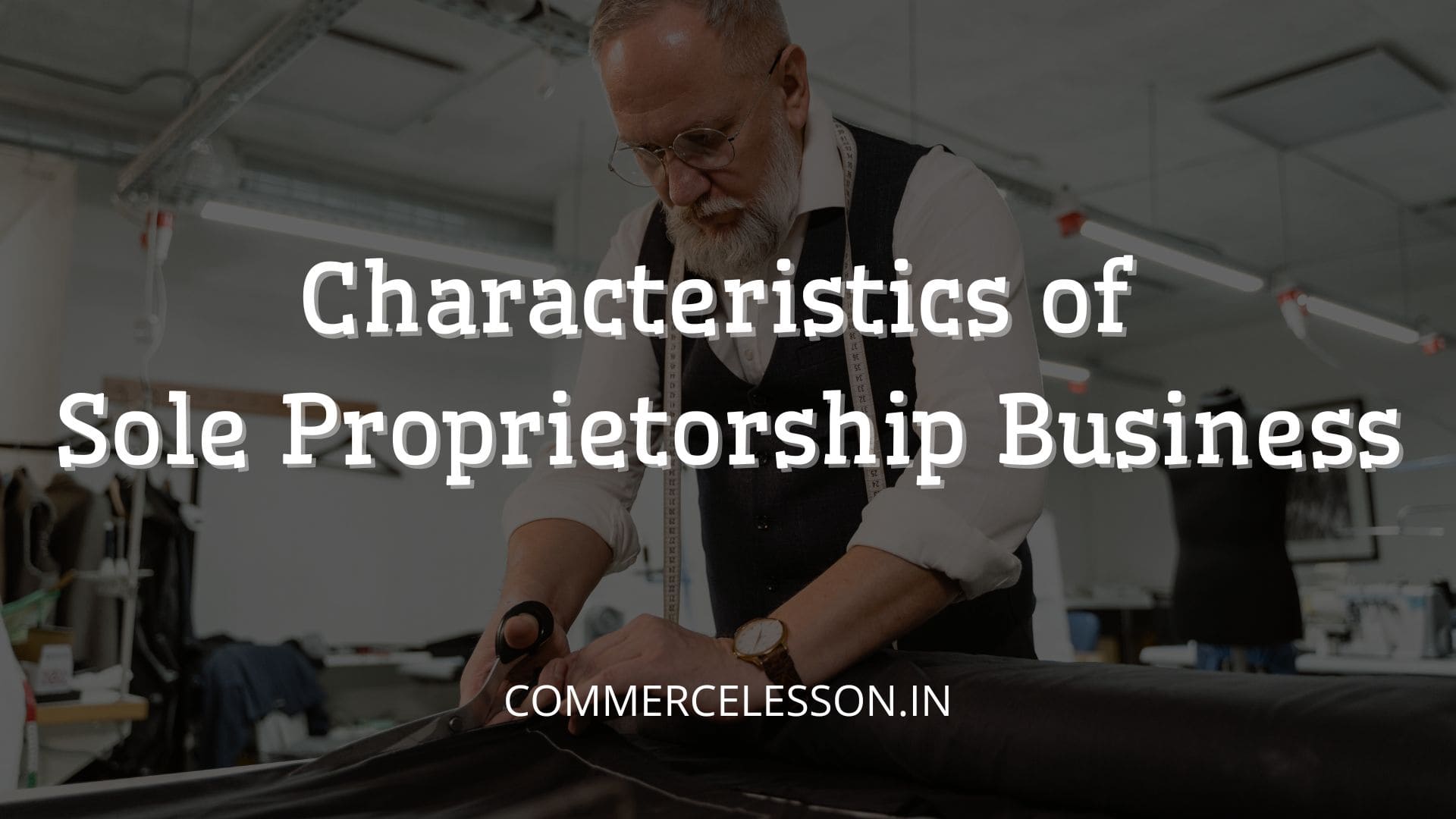 Characteristics of Sole Proprietorship Business