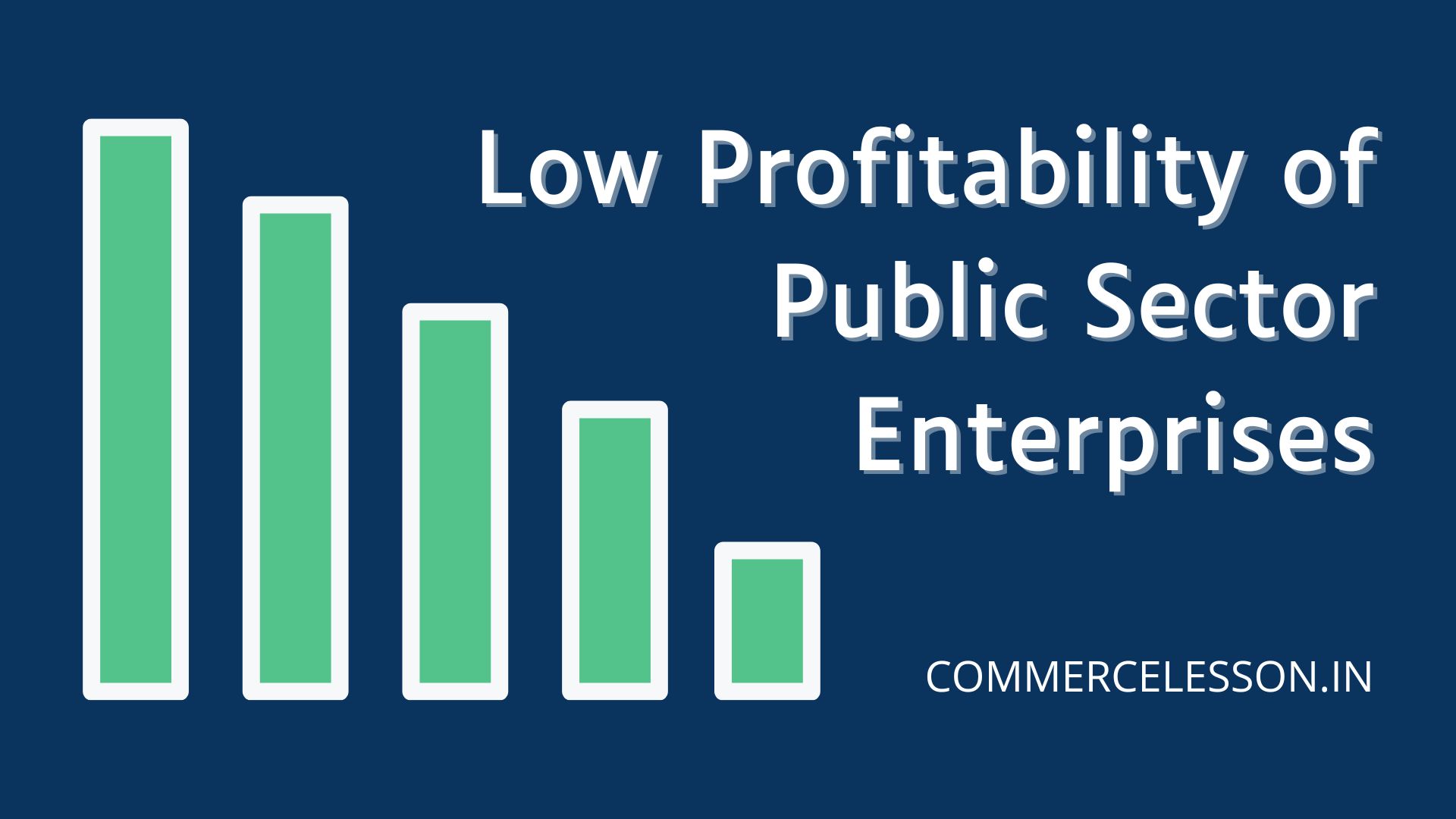 Low profitability of Public Sector Enterprises