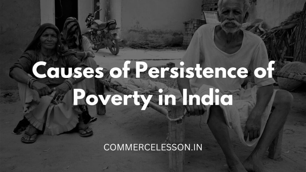 Causes of Persistence of Poverty in India CommerceLesson.in